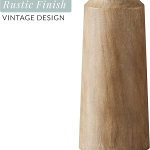 Heirloom Carved Wooden Candle Holders